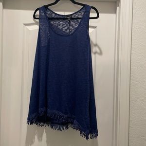 Torrid Size 0 Macrame Burnout Tank